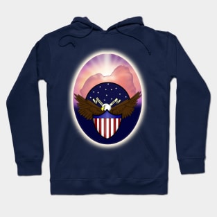 The Great Seal Glowing Oval (Large Print) Hoodie